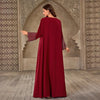Fashion Rhinestone V-neck Casual Loose Dubai New Dress