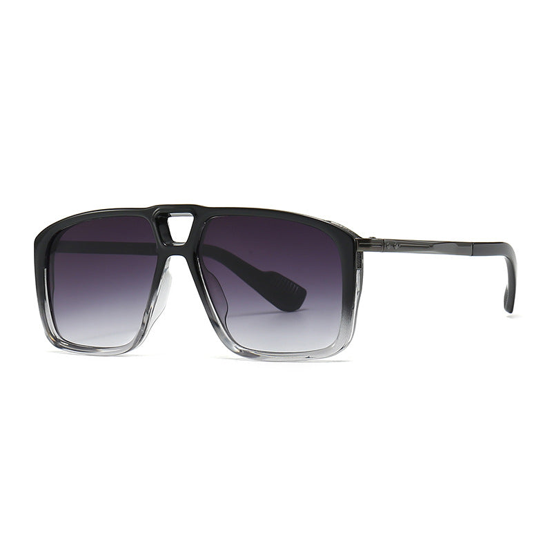 Men's Retro Double Square Sunglasses