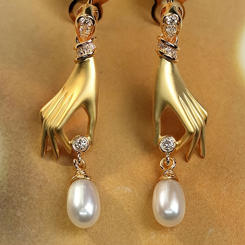 Pearl Pendant Earrings