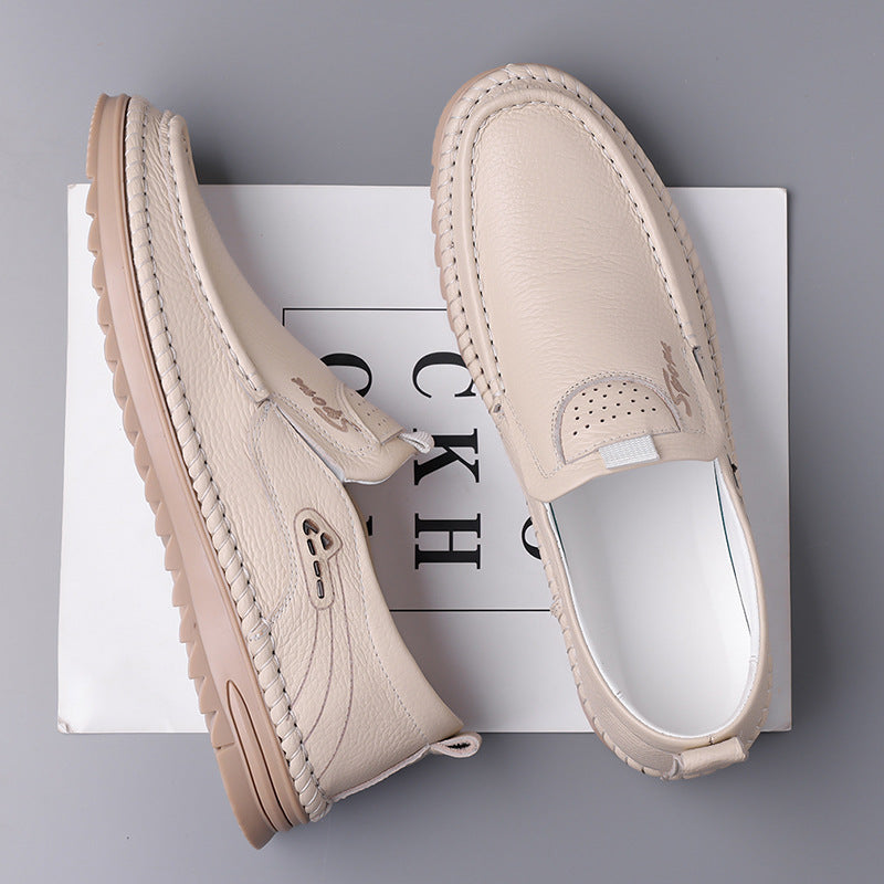Men's First Layer Cowhide Driving Shoes