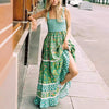 European And American Women's Clothing Spaghetti-strap Floral Print Dress Fashion