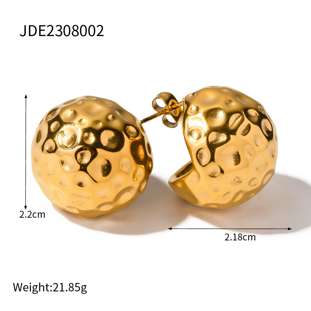 18K Gold Non-fading Diamond Earrings