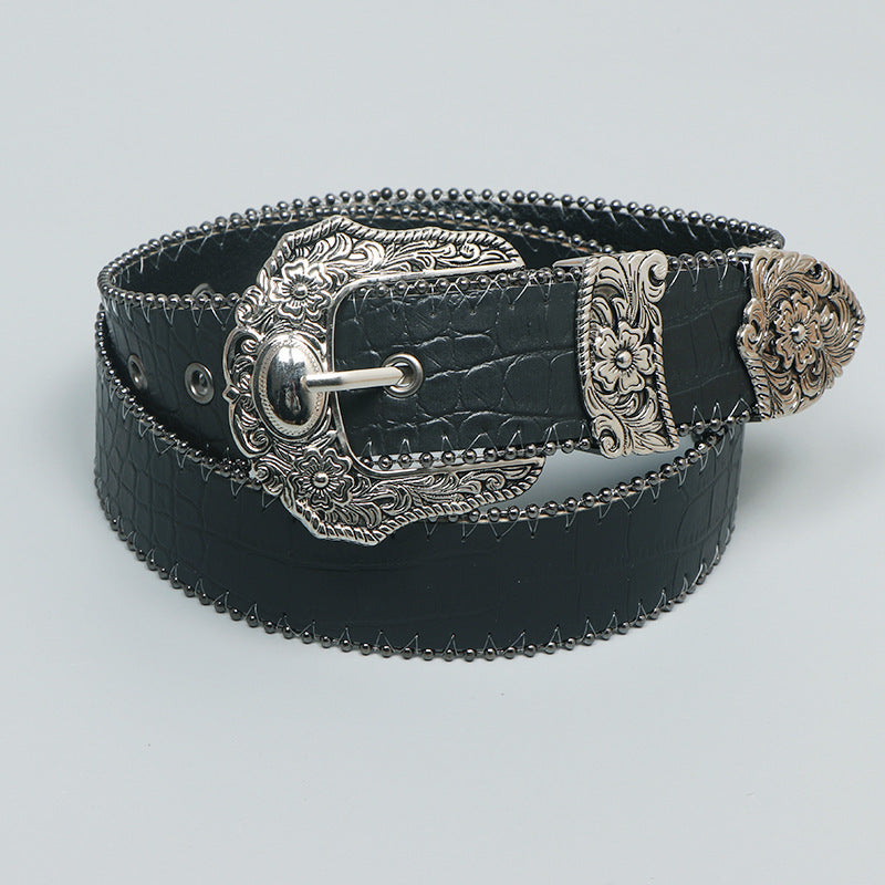 Retro Black Belt For Women Fashion Belt