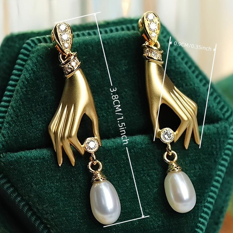 Pearl Pendant Earrings