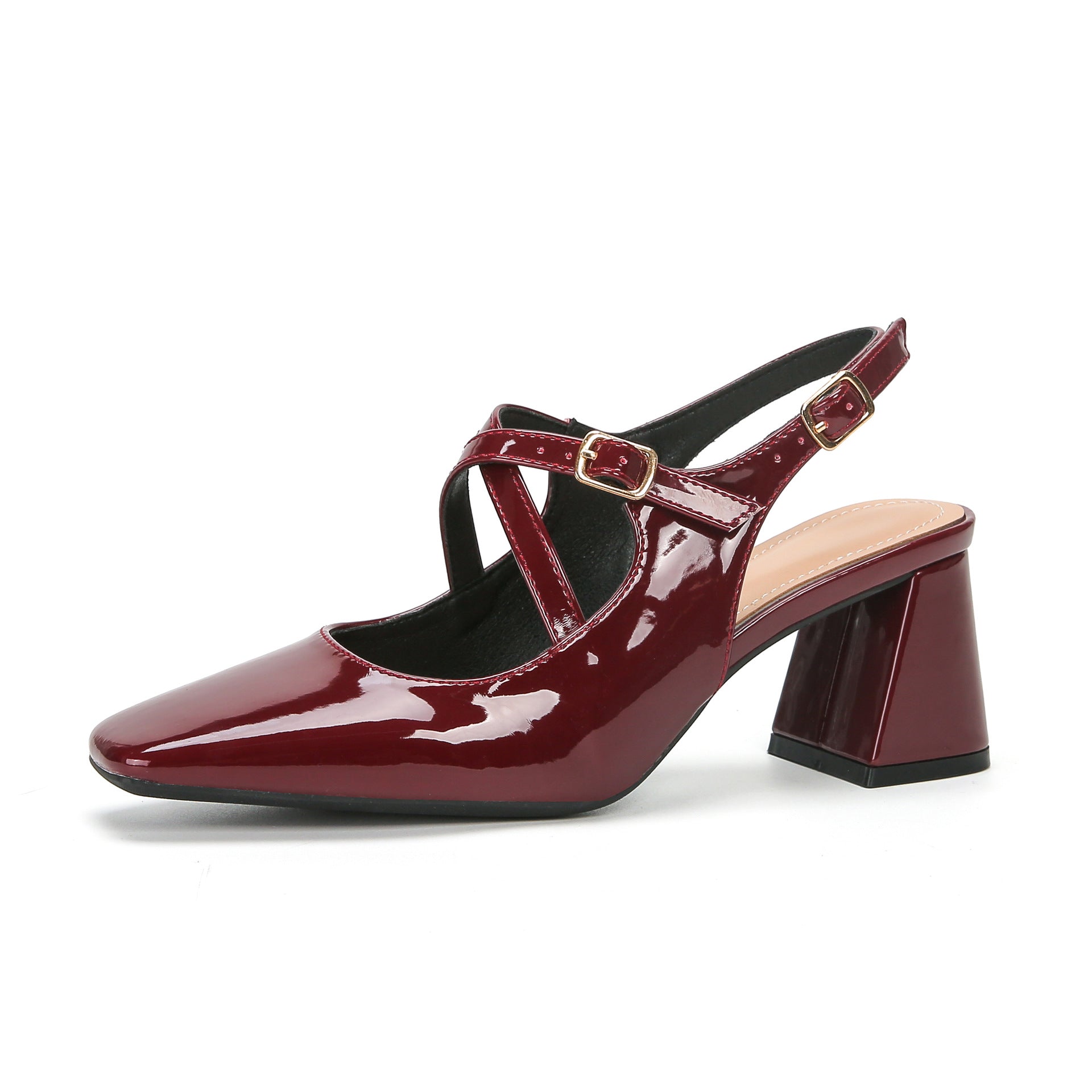 Women's French Square Toe Mary Jane Shoes