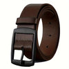 Men Business Casual Trousers Jeans Belt