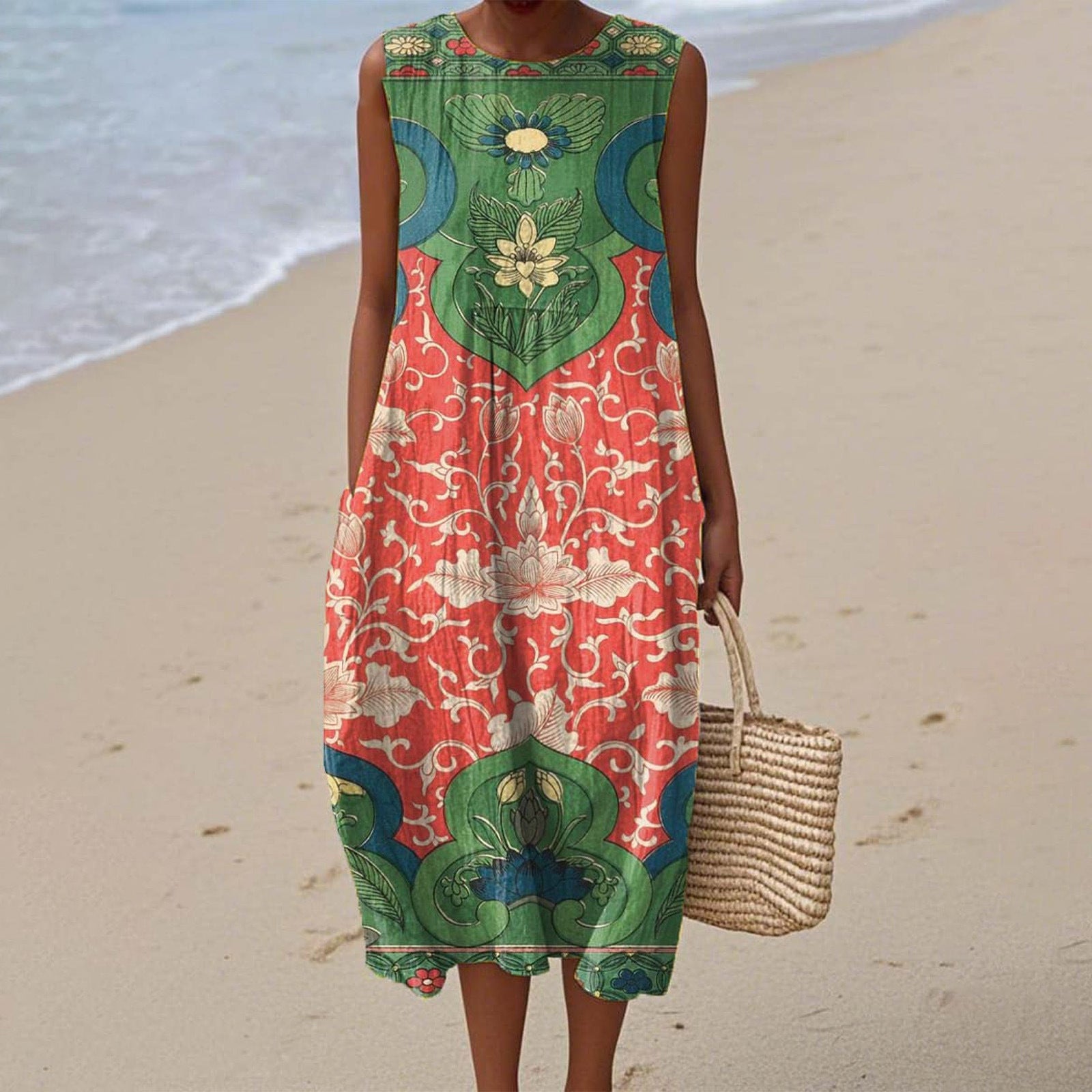 Sleeveless Shirt Dress