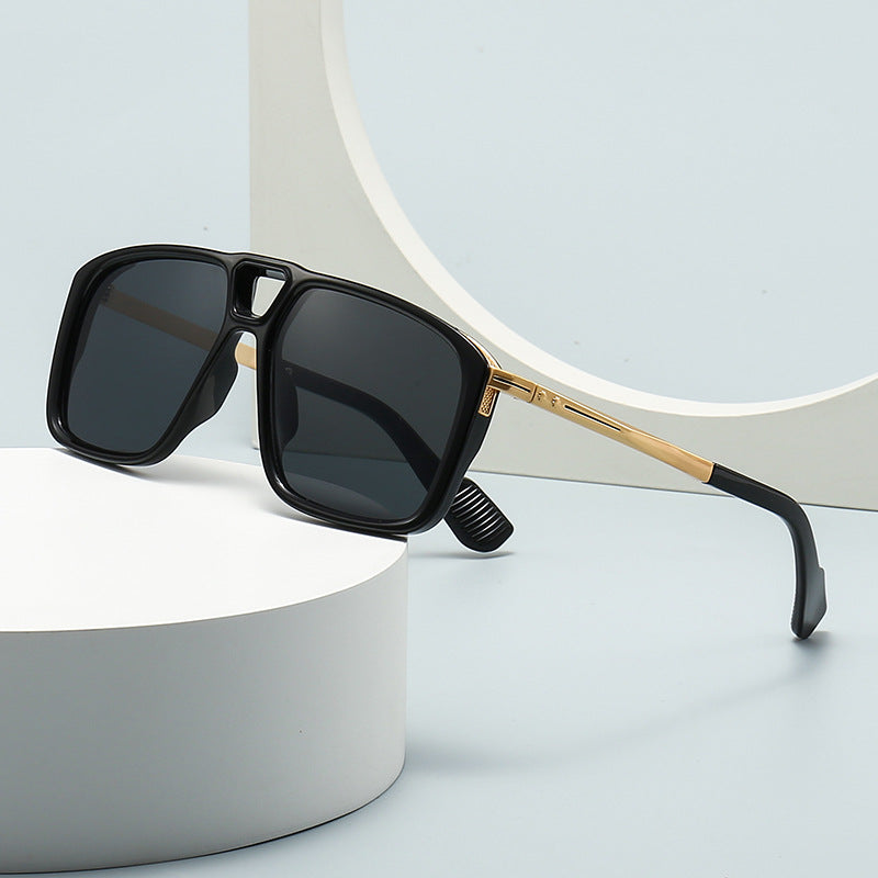 Men's Retro Double Square Sunglasses