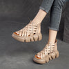 Woven Hollowed Sandals Thick Bottom Breathable