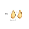 Convex Heart-shaped Inlaid Beads Light Luxury Earrings