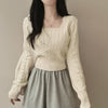 Retro Twist Knitted Sweater