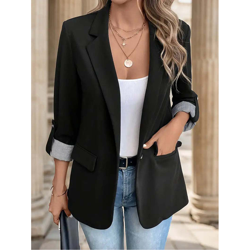 Women's Casual Blazers Open Front Long Sleeve
