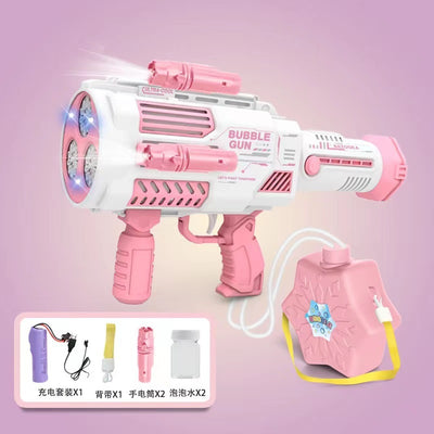 Bubbles Gun Kids Toy Rocket Soap Bubble