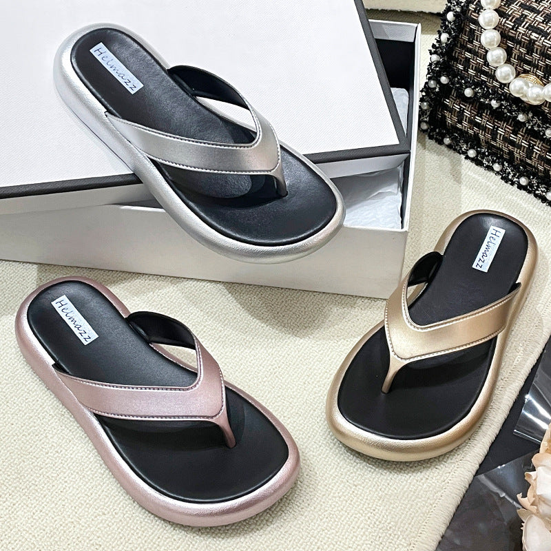Women's Thick-soled Flip-flops