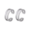 Retro Light Luxury Chain Letter Double-layer Ring Women