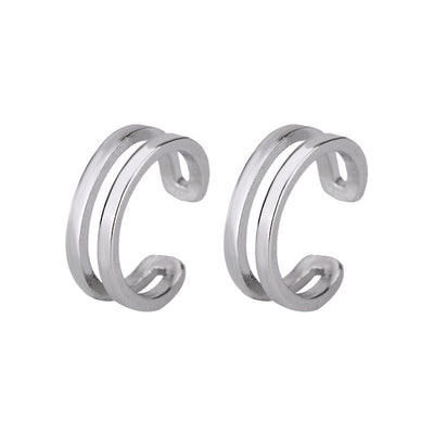 Retro Light Luxury Chain Letter Double-layer Ring Women