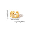 French Retro Titanium Steel Ring Golden