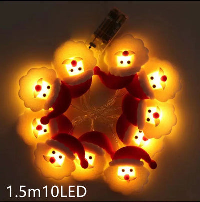 Christmas Decoration Light LED String Lights Santa