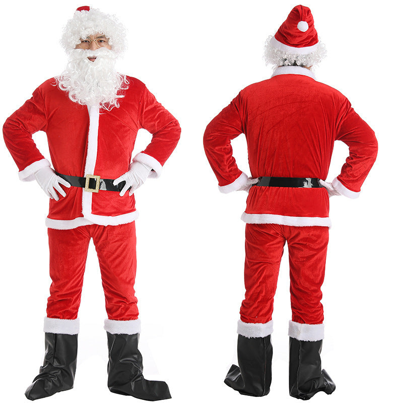 Christmas Costume Men's And Women's Clothing Full Set