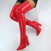 Winter NewSolid Color Pointed Thick High Heel
