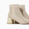 All-match Stretch Knitted High Heel Solid Color