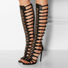 Ins Fashion Runway Laser Hollow Open Toe Roman Style Sandals