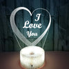 Valentine's Day Gift Colorful 3D Lamp Creative Touch