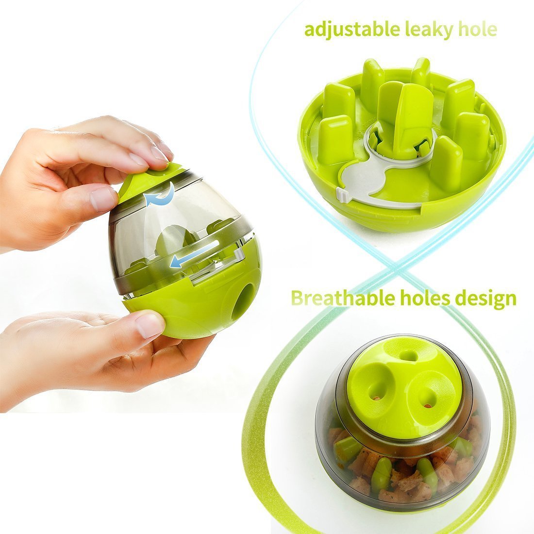 Interactive Dog Food Dispenser Ball"