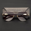 Fashion Women Retro Round Frame Frog Sunglasses
