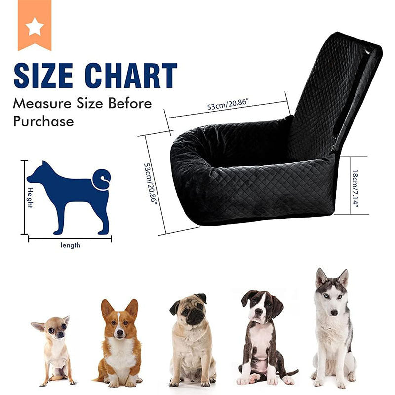 Pet Car Hanging Bag with Seat Cushion