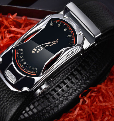 Men's leather belt