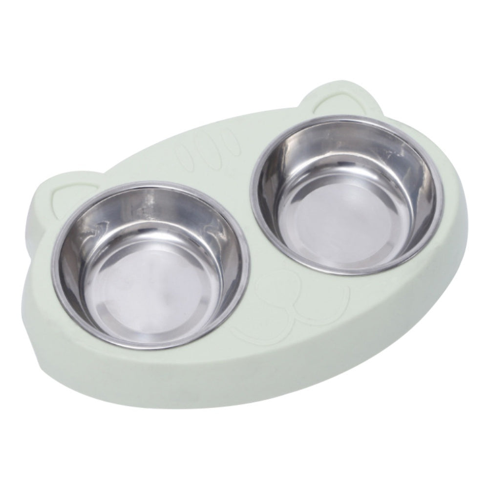 Stainless Steel Double Pet Food Bowl