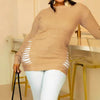 Fashion Sexy Cutout Slim Fit Long Pullover Sweater