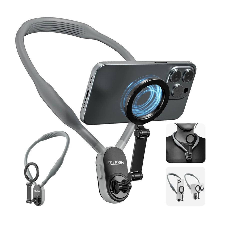 Silicone Phone Magnetic Neck Mount Quick Release Hold For Phone