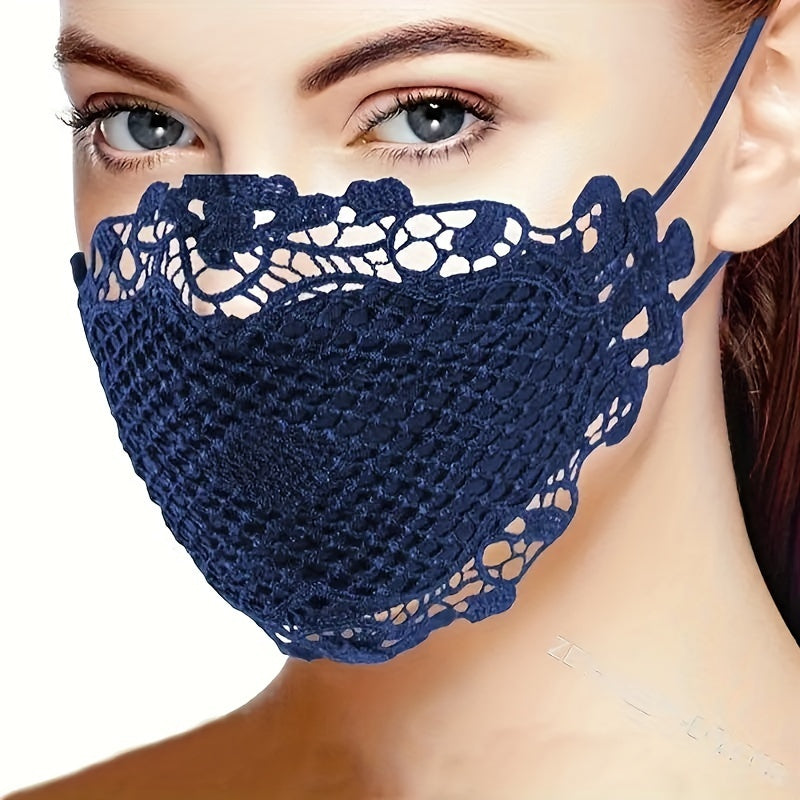 6 Pcs Sexy Lace Face Mask For Women-