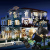 LED Christmas Blizzard Snowflake Laser Light Snowfall Projector Moving Snow