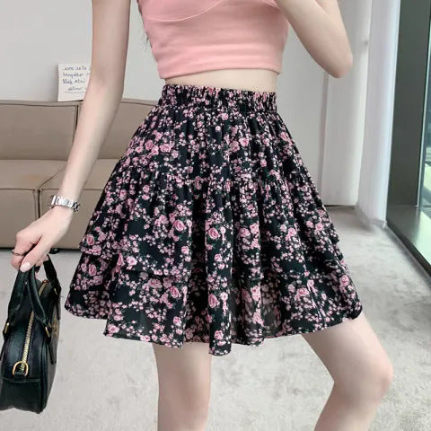 Floral A- Line Skirt