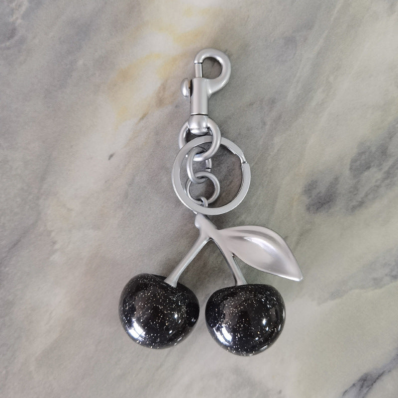 Cherry Crystal Stylish Keychain Creative Exquisite Car Key Ring