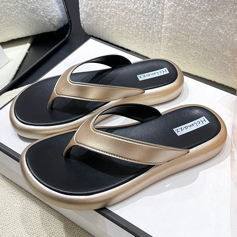Women's Thick-soled Flip-flops