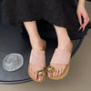 Women's Versatile Flat Bottomed French Toe Flip Flops
