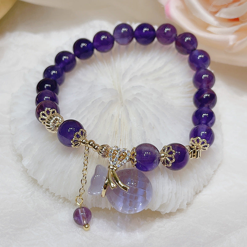 Fashion Amethyst Bracelet Retro National Style