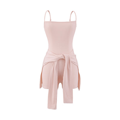 Waist Strap Two-piece Sling Dress