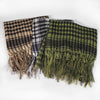 Network Silk Houndstooth Square Keffiyeh Military Fans Tactical Tassel Desert Scarf