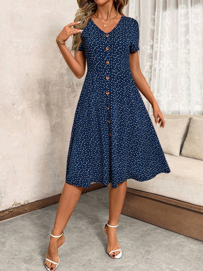 Fashion Sexy Polka Dot Women's Clothing Dress