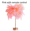Feather Lamp Nordic Desk Lamp European-Style Bedroom Bedside Feather Table Lamp Night Light Table Lamp Decoration Modern