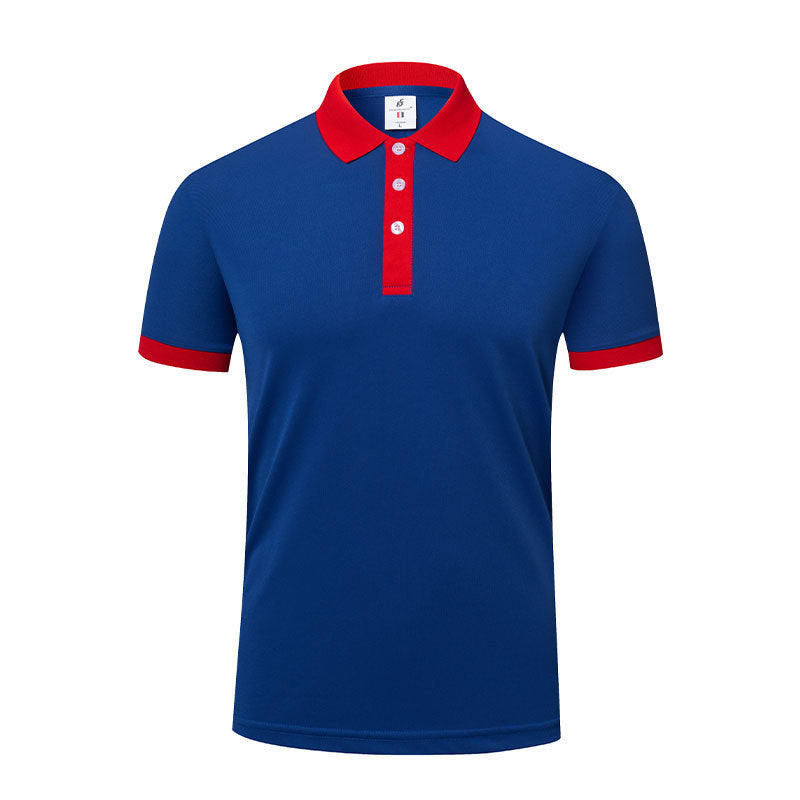 Men's And Women's Business Work Clothes Lapel T-shirt