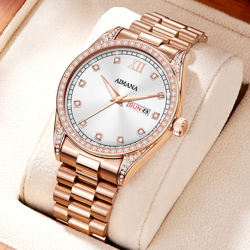 Diamond Disc Quartz Women's Watch