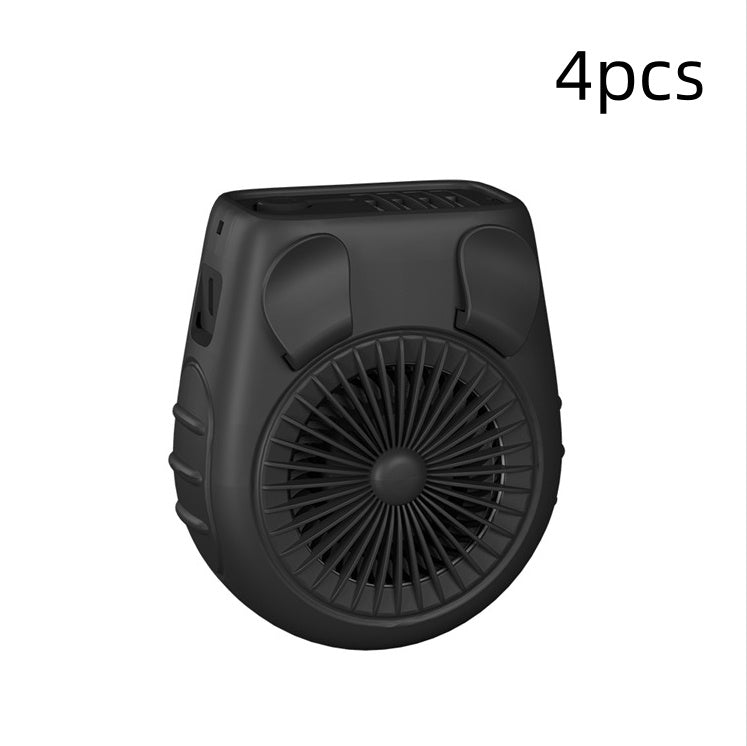 Small Carry-on Waist Hanging Fan, Rechargeable Mini Hanging Neck Fan