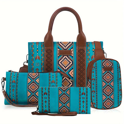 4Pcs Women's Purse Tote,