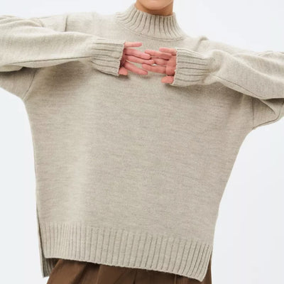 Half Turtleneck Thread Sweater Sub-loose Casual Sweater